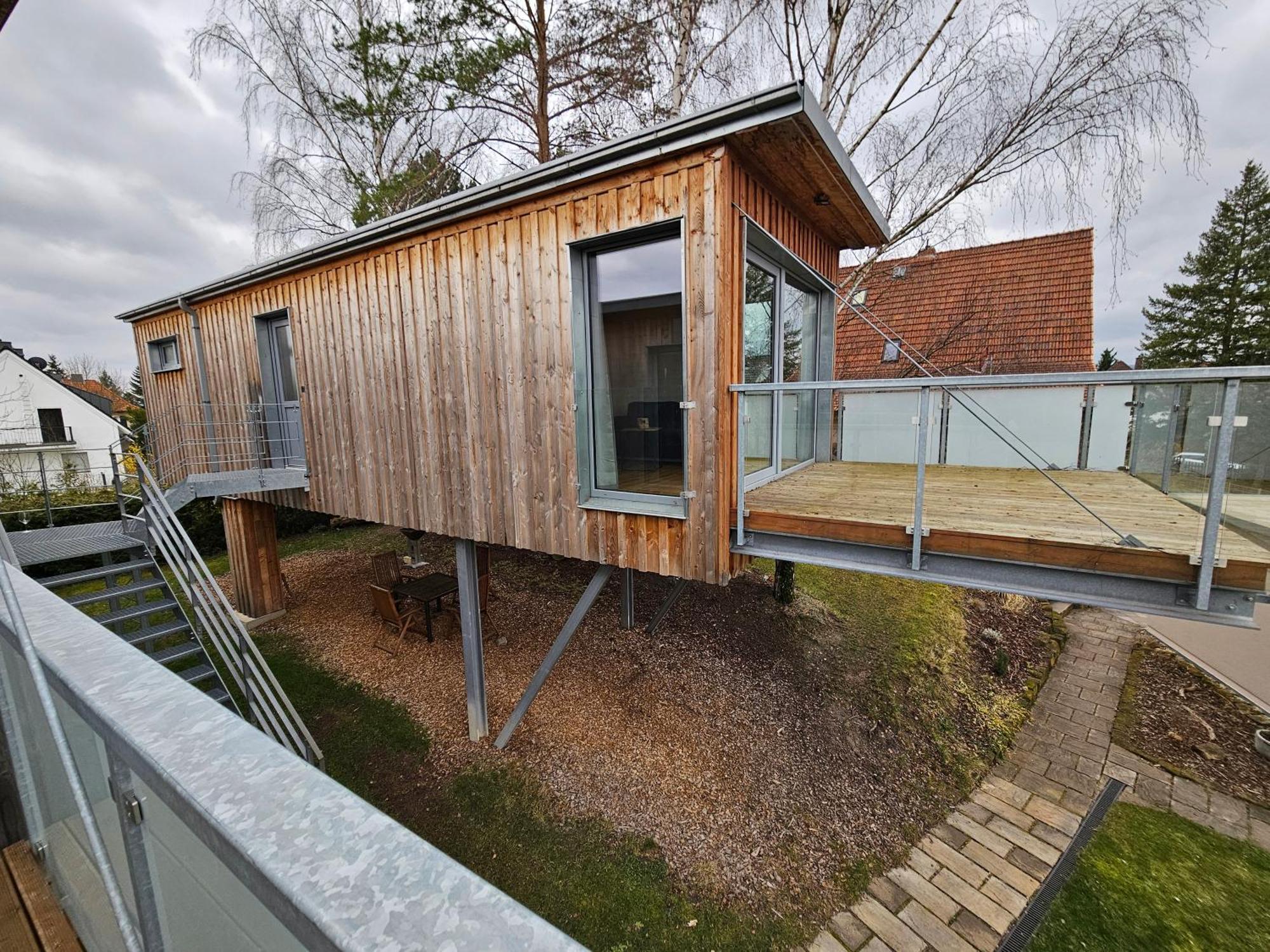 Baumhaus Und Tinyhaus Villa Mühlhausen Exterior foto