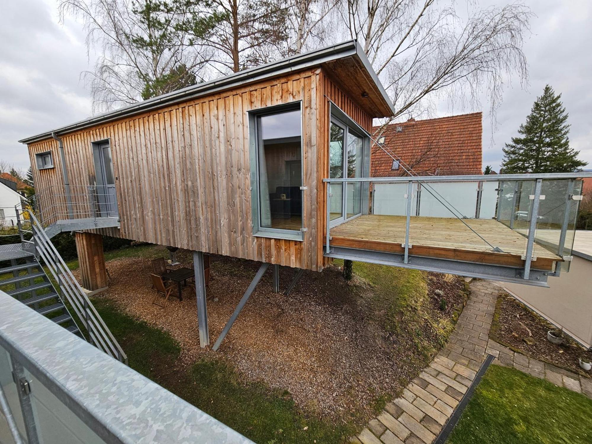 Baumhaus Und Tinyhaus Villa Mühlhausen Exterior foto
